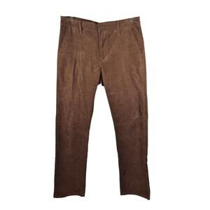 ​And Now This Mens Brown Corduroy Pants Straight Leg Cotton Chinos Sz 32 Casual